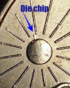 2006 P Nebraska State Quarter with Solar flare die chip error uncirculated - Picture 1 of 4