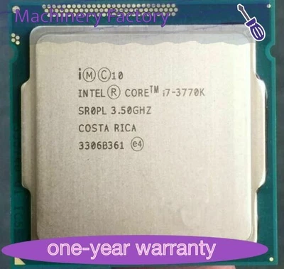 3rd Gen Intel Core i7-3770K CPU 3.50GHz (Turbo 3.90GHz) 4 Core 8M LGA-1155 SR0PL - Image 1 of 2