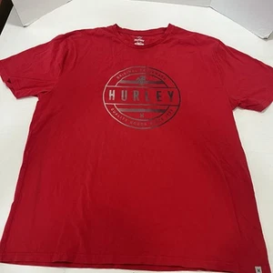 Hurley Men’s Size XL Red Graphic Print Logo Short Sleeve Tee Shirt - Picture 1 of 8