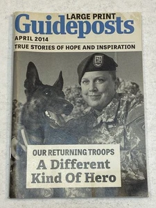 Guideposts Magazine LARGE PRINT Apr 2014 Returning Military Troops Hero Veterans - Picture 1 of 1
