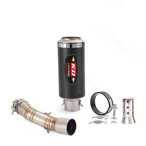 Silenciador de carbono negro para CF-Moto 700CL-X CLX 700 2020-2025 tubo de escape enlace medio - Imagen 1 de 11