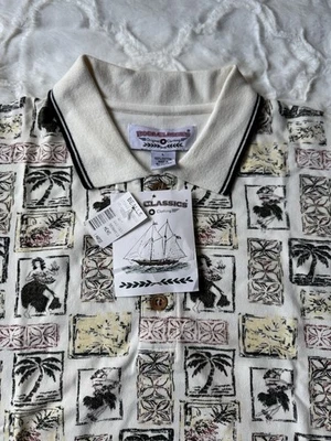 NUEVO Polo Hawaiano Boca Classics Para Hombre L Foto 1 de 3