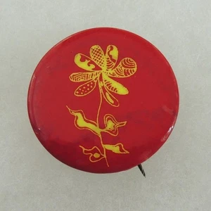 Flower Power Hippie Dead Head Counter Culture Peace Vintage Cause Pinback Button - Picture 1 of 2