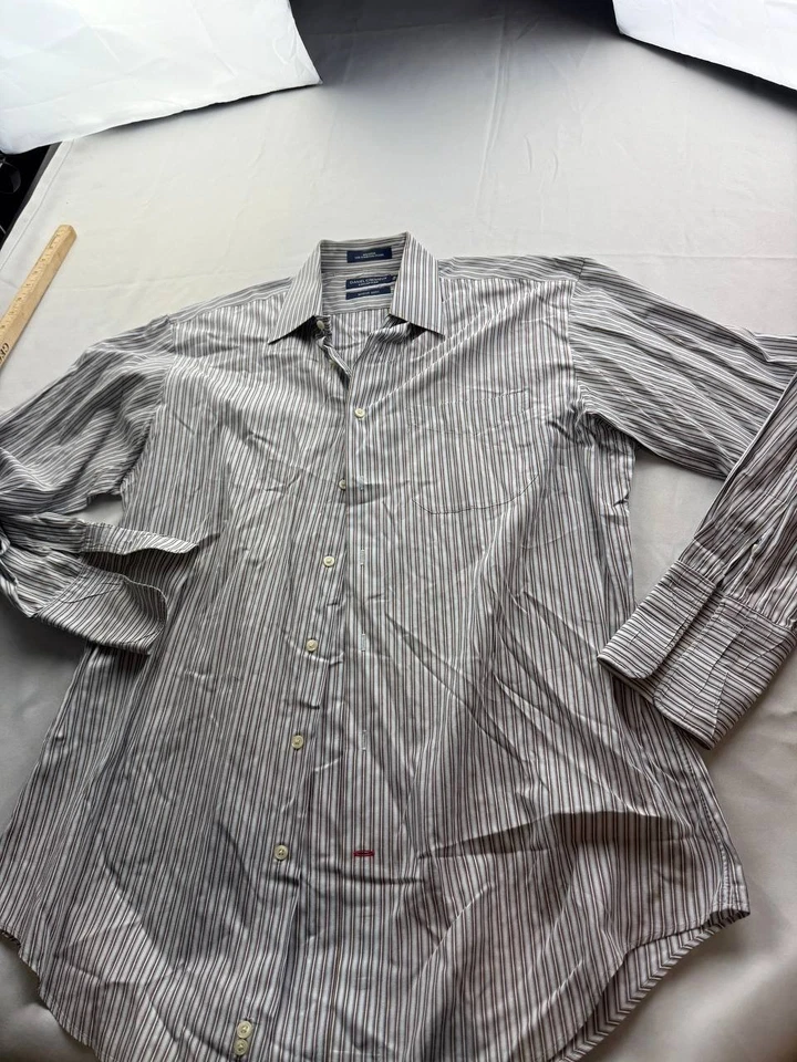 Daniel Cremieux Collection Martin Shirt Mens Striped Dress Shirt (Size 16/34) - Image 1 of 4