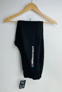 Puma BMW Motorsport Team Issued Racing Sweatpants Jogger Black Men’s Size Small - Picture 1 of 9