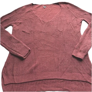 Charlotte Russe Knit Sweater V-Neck Long Sleeve Casual Pullover Size Extra Large - Picture 1 of 9