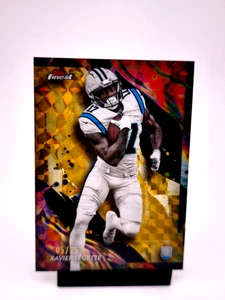 Xavier Legette RC 05/25 GOLD GEO REFRACTOR 2024 Topps Finest NFL Panthers  - Picture 1 of 2