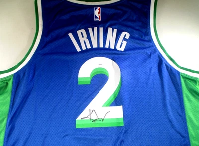 Kyrie Irving / Autographed Dallas Mavericks Nike Dri-Fit Basketball Jersey / JSA - Image 1 of 4