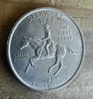 Spitting Horse 1999-p Delaware State Quarter **Rare** - Image 1 of 3
