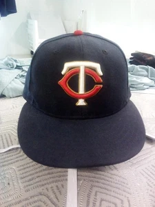 Baseballkappe Mütze Minnesota Twins Erwachsene 6 7/8 blau New Era Polyester 59fifty A5* - Bild 1 von 4