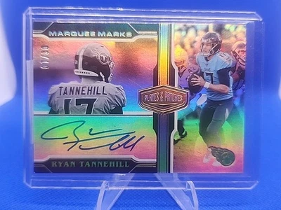 2020 Panini Plates & Patches ~Ryan Tannehill~ MARQUEE MARKS -BLUE INK  6/10 - Image 1 of 4