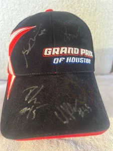 VINTAGE SIGNIERTE GRAND PRIX von HOUSTON Snap Back Cap PORSCHE RACING KOMBI ALLE ANSEHEN! - Bild 1 von 14
