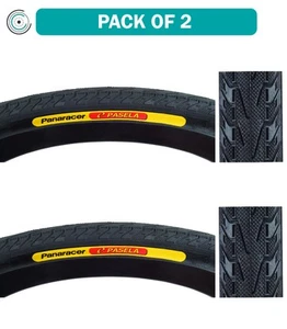 Pack of 2 Panaracer Pasela 700x23 Wire TPI 120 Black/Black Reflective Road Tire - Picture 1 of 1
