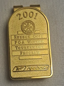 Year 2001 PGA Winter Tournament Program Rebook Golf money clip - Picture 1 of 6