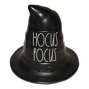 Rae Dunn Hocus Pocus Witch Hat Canister Cookie Jar Black New Rare By Magenta - Picture 1 of 7