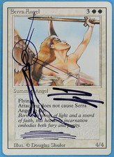 Serra Angel Revised PLD Uncommon Artist Signed Altered CARD (sa5889) ABUGames