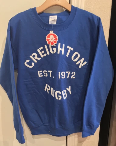 NWT Creighton Rugby Crew Sweatshirt Mens Size Small Cover
