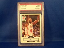 Glen Rice 1990-91 Fleer Basketball Card # 101 PSA 9 Mint Miami Heat 