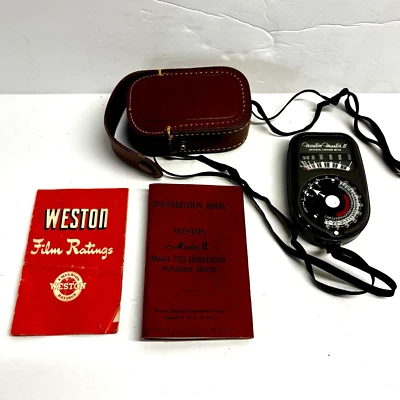 Estuche Medidor de Exposición Universal Weston Master II Modelo 735 Fotografía De Colección Foto 1 de 4