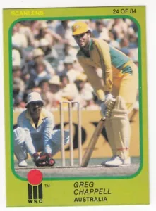 GREG CHAPPELL 1981 Scanlens Cricket Card #24 AUSTRALIA - Picture 1 of 1