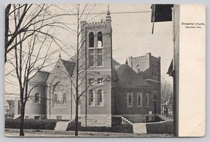 Postal de la Iglesia Evangélica Mansfield Ohio OH publicada en 1909 - Imagen 1 de 2