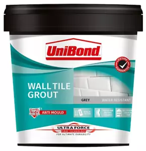Leada de pared UniBond antimolde impermeable cerámica mezclada lista lista para 1,38 kg - gris - Imagen 1 de 1