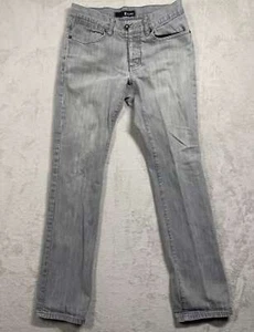 Vintage Krew Slim Pants Mens 30 Light Gray Denim Skateboard KR3W 30x29 - Picture 1 of 9