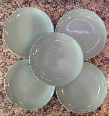 5 Ikea FARGRIK Salad/Dessert Plates Seafoam Green 15199 8.25 “ ~ TRUE MINT - Image 1 of 4
