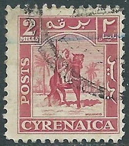 1950 CIRENAICA AMMINISTRAZIONE AUTONOMA USATO CAVALIERE SENUSSITA 2 M - RB44 - Imagen 1 de 1