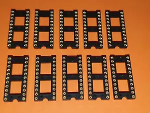 10x IC-Fassung 22-polig, Präzisionsfassung  10,16x2,54mm  IC-Sockel - Picture 1 of 3