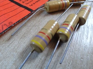 5 Iskra 4k7 2W vintage resistors URM-150 4.7k - Picture 1 of 3