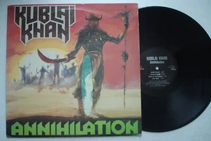 KUBLAI KHAN Annihilation NM NEW RENAISSANCE NRR32 Original '87 Metal LP Megadeth - Picture 1 of 4