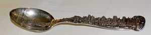 New York Freiheitsstat, Brooklyn Bridge, mit Skyline Souvenir Löffel 0,82 Unzen - Bild 1 von 5