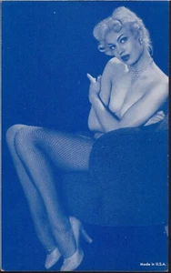 Beautiful Nude Blond Woman Covering Herself With Her Arms Arcade Card. - Picture 1 of 2