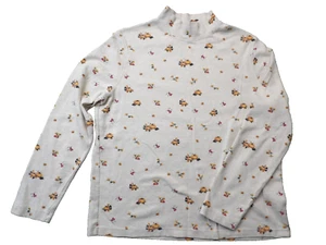 Vtg Croft & Barrow Womens FALL Turtleneck 90's Y2K Size XL Pumpkins Leaves - Picture 1 of 10