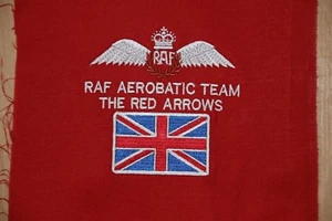 BRITISH ROYAL AIR FORCE FLECHAS ROJAS RAF EXHIBICIÓN ACROBÁTICA EQUIPO PILOTO INSIGNIA ALA - Imagen 1 de 1