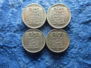 FRANCE 10 FRANCS 1947 KM908.1, 1948, 1949 KM909.1, 1948B KM909.2 - Picture 1 of 2