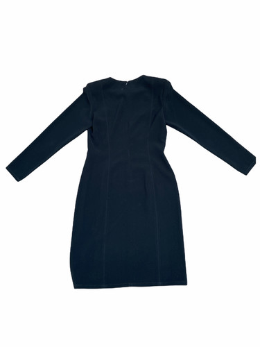 SAINT LAURENT (YSL) Abito nero Yves Saint Laurent con spalle imbottite taglia 40 adatto a US 6