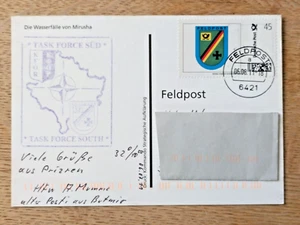 Rare: German Fieldpost 2011 from KFOR troops Prizren Kosovo - Feldpost Stamp - Picture 1 of 2
