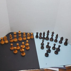 Piezas de ajedrez de madera magnética torneo Staunton piezas de ajedrez solo de colección - Imagen 1 de 11