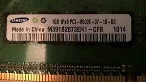 1GB DDR3-1066 PC3-8500E ECC Memory Dell T5500 T7500 - Picture 1 of 2