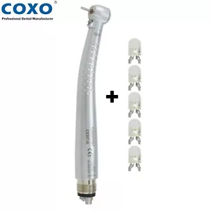 Pieza de mano de alta velocidad turbina dental LED COXO + 6 orificios bombilla de repuesto CX207-GL - Imagen 1 de 11