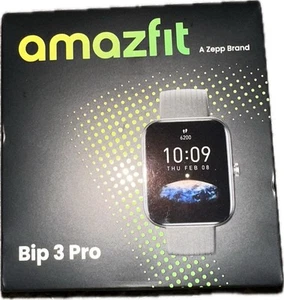 New Sealed - Amazfit Bip 3 Pro Smart Watch - Black Sports Health 1.69” Display - Photo 1 sur 1