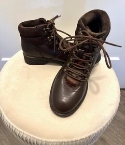 Sugar Ryeder Damen Stiefeletten braun kuschelig bequem gepolsterter Kragen Größe 7 1/2 - Bild 1 von 7