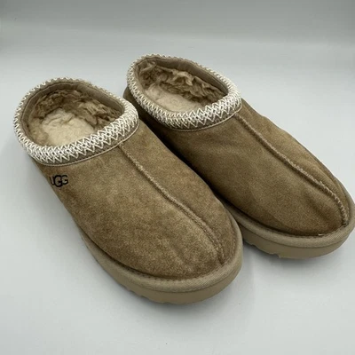 Zuecos pantuflas UGG S/N 5955 gamuza forrados de piel de oveja para mujer 10 confort calor LEER Foto 1 de 4