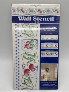 Plaid Decor Wall Stencil Seed Packets Style #26676 Vintage NOS (1994) - Picture 1 of 2