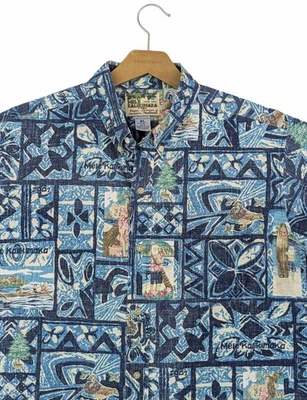 2007 Reyn Spooner XL Mele Kalikimaka 51X29 Christmas Shirt Button Down - Image 1 of 4