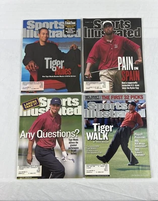 TIGER WOODS Sports Illustrated magazine lot golf 1997-2002 - Image 1 of 4