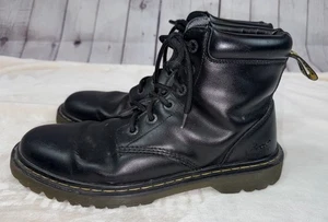 Doc Dr. MARTENS Air Wair Cartor Black Combat Boots Men’s Size 11 Women’s Size 12 - Picture 1 of 9