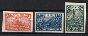 1930 Anniversario della Rivoluzione del 1905 Unione Sovietica Zv. 263-265 set completo CV $45 - Foto 1 di 1